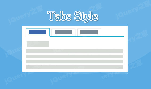 创意Tabs选项卡特效        