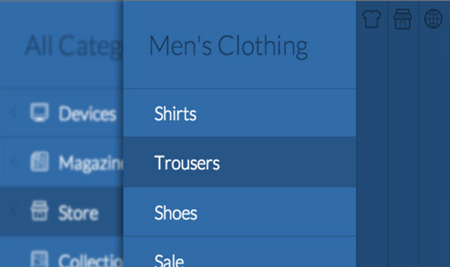  css3+jQuery适合于移动设备的左侧多级导航菜单设计效果        