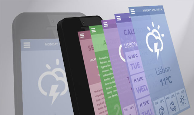  html5+css3移动手机(Mobile) App展示3d动画效果        