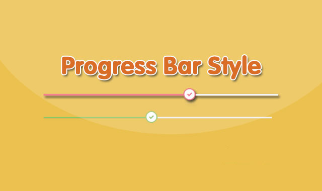  纯CSS3时尚进度条UI设计效果        