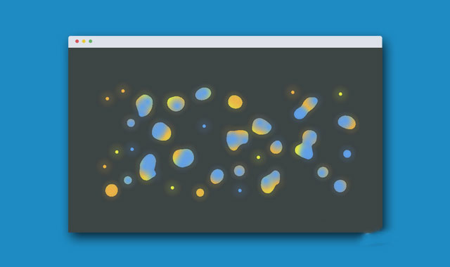  HTML5 canvas逼真的液体融合动画特效        