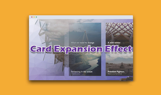  SVG clipPath炫酷卡片膨胀动画特效        